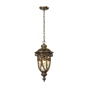 Logansport Collection 1 light outdoor pendant in Hazelnut Bronze