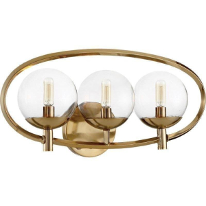 Piltz Vanity 3-Light, Satin Brass