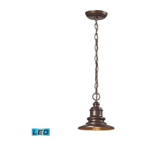 Marina 1 Light Outdoor Pendent In Hazelnut Bronze - LED Offering Up To 800 Lumens (60 Watt Equivalen