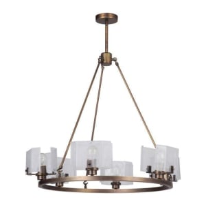 Trouvaille Chandelier, 6-Light 360 Total Watts, Patina Aged Brass