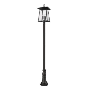 Z-Lite Lighting 5015PHXXLR-518P-BK Rainer Outdoor Post Mounted Fixture