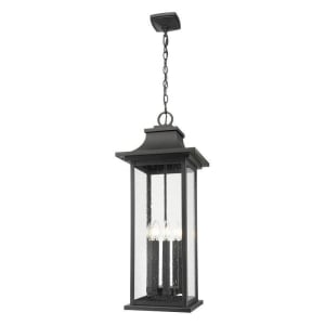 Z-Lite Lighting 5017CHXL-BK Tiberius Outdoor Chain Mount Ceiling Fixture
