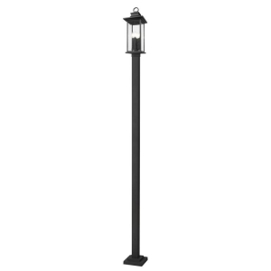 Z-Lite Lighting 5017PHBS-536P-BK Tiberius Outdoor Post Mounted Fixture