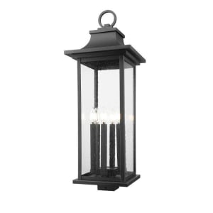 Z-Lite Lighting 5017PHXLS-BK Tiberius Outdoor Post Mount Fixture