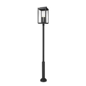 Z-Lite Lighting 5019PHXXLR-5010P-BK Hartwell Outdoor Post Mounted Fixture
