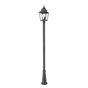 Z-Lite Lighting 5029PHBR-5011P-BK Raphael Outdoor Post Mounted Fixture