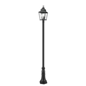 Z-Lite Lighting 5029PHBR-518P-BK Raphael Outdoor Post Mounted Fixture