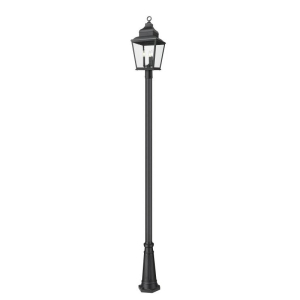 Z-Lite Lighting 5029PHBR-519P-BK Raphael Outdoor Post Mounted Fixture