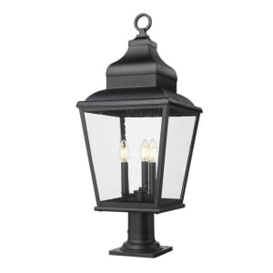 Z-Lite Lighting 5029PHBR-533PM-BK Raphael Outdoor Pier Mounted Fixture