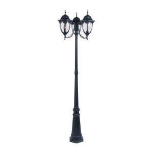 5069BK Suffolk 3-Light Outdoor Post