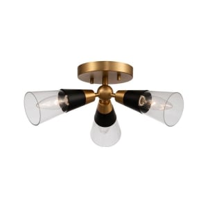 513141BNB Ponti 3-Light Semi Flush