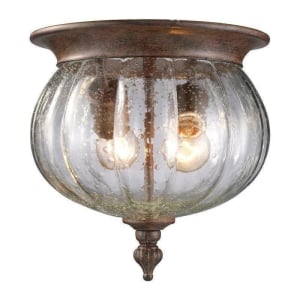 516F-WB Belmont 2-Light Outdoor Flush Mount