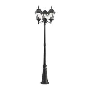 522MP3-BK Wakefield 3-Light Outdoor Post