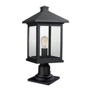 531PHBR-533PM-BK Portland 1-Light Outdoor Post