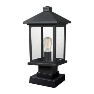 531PHMS-SQPM-BK Portland 1-Light Outdoor Post