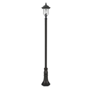 Z-Lite Lighting 533PHB-518P-BK Armstrong Outdoor Post Mounted Fixture