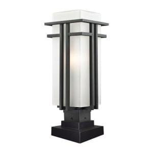 549PHB-SQPM-BK Abbey 1-Light Outdoor Post