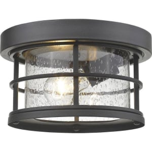 555F-BK Exterior Additions 1-Light Outdoor Flush Mount