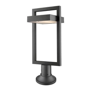 566PHBR-553PM-BK-LED Luttrel 1-Light Outdoor Post
