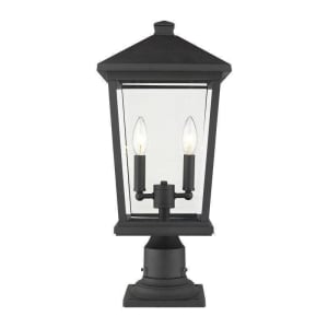 568PHBR-533PM-BK Beacon 2-Light Outdoor Post