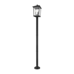 568PHXLR-567P-BK Beacon 3-Light Outdoor Post