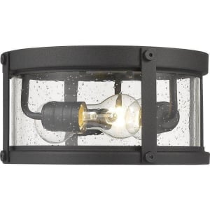 569F-BK Roundhouse 3-Light Outdoor Flush Mount