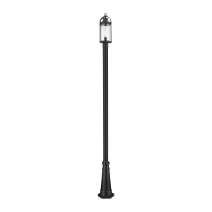 569PHM-519P-BK Roundhouse 1-Light Outdoor Post