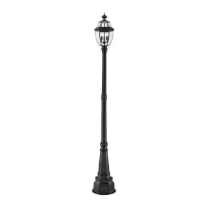 580PHB-564P-BK Westover 3-Light Outdoor Post
