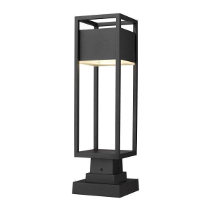585PHMS-SQPM-BK-LED Barwick 1-Light Outdoor Post