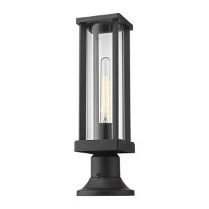 586PHMR-553PM-BK Glenwood 1-Light Outdoor Post