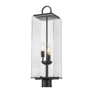 592PHBR-BK Sana 3-Light Outdoor Post