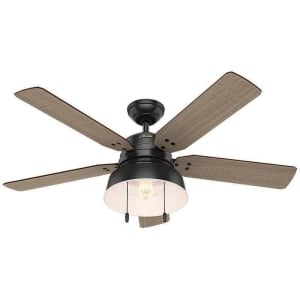 Mill Valley 52'' Outdoor Ceiling Fan with Light, Matte Black