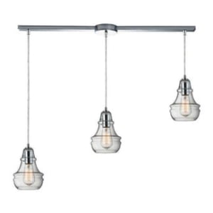 Menlow Park 3 Light Pendant In Polished Chrome