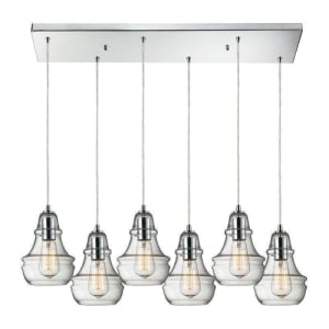 Menlow Park 6 Light Pendant In Polished Chrome