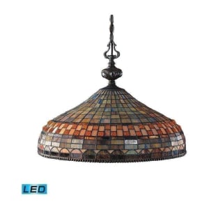 Jewelstone 3-Light Pendant In Classic Bronze - LED, 800 Lumens (2400 Lumens Total) With Full Scale D