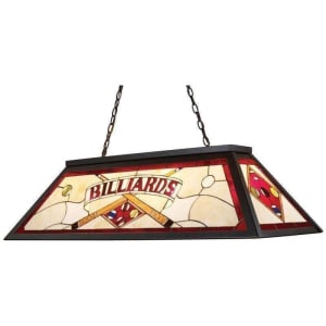 Tiffany Game Room-Lighting 4-Light Billiard/Island Light In Tiffany Bronze Metal