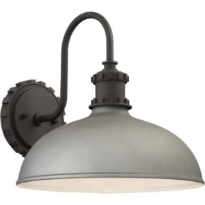 Escudilla Outdoor Wall Sconce 1-Light, Sand Silver