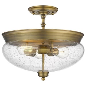 722SF-HBR Amon 3-Light Semi Flush