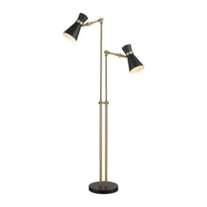 728FL-MB-HBR Soriano 2-Light Floor Lamp