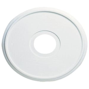 Molded Plastic Ceiling Medallion, Textured White