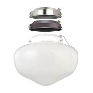 Schoolhouse Ceiling Fan 1-Light LED Kit, Multiple Finishes