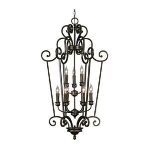 8063-CG9 BUS Heartwood 9-Light Chandelier