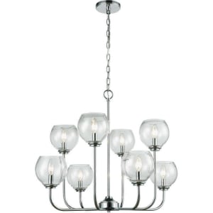 Emory Chandelier 8-Light , Polished Chrome