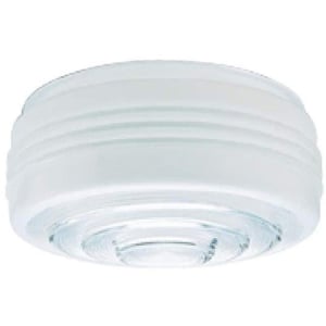 Glass Drum Shade, White