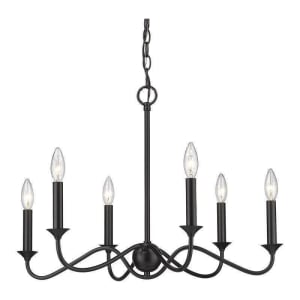 8316-6 BLK Tierney 6-Light Chandelier