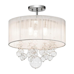 83227 Imbuia 3-Light Semi Flush