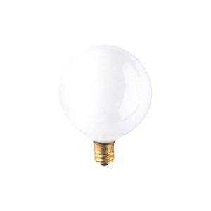 Bulbrite 861262 G16.5 Light Bulb, 40-Pack
