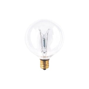 Bulbrite 861286 G16.5 Light Bulb, 40-Pack