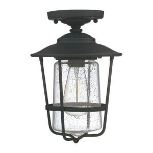 9607BK Creekside 1-Light Outdoor Semi Flush