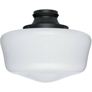 Damp Rated Traditional Globe Light Kit, Black